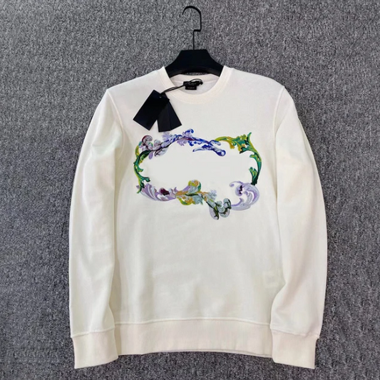 Pull en coton imprimé